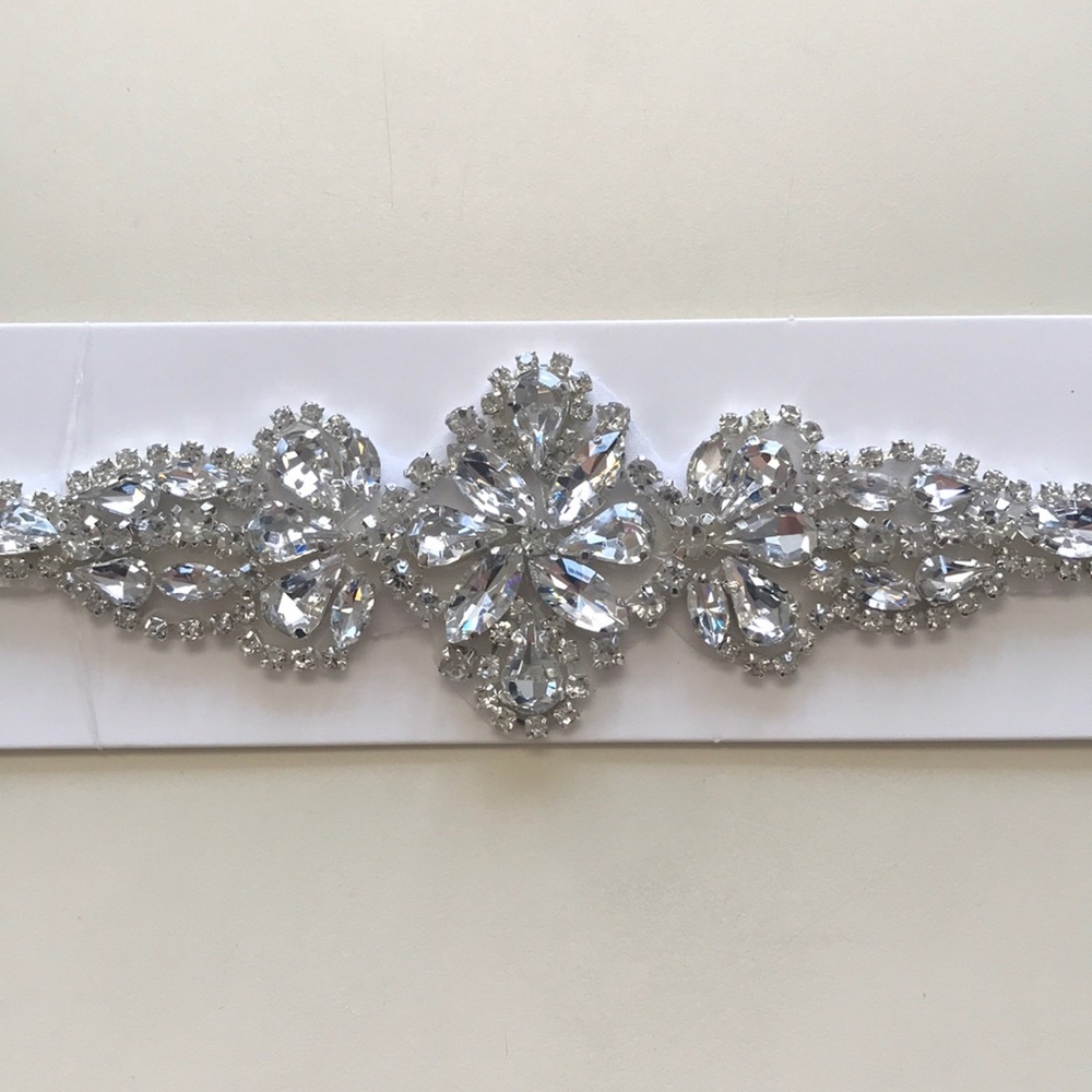 Silver Crystal Belt